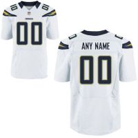 Los Angeles Chargers Nike Elite Style Away White Jersey (Pick A Name)