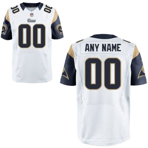 St. Louis Rams Nike Elite Style Away White Jersey (Pick A Name)