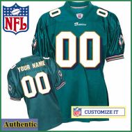 Miami Dolphins RBK Style  Authentic Home Green Youth Jersey