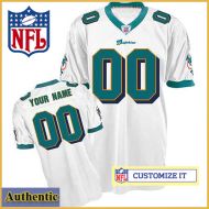 Miami Dolphins RBK Style Authentic White Jersey (Pick A Player)