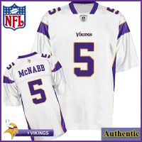 Minnesota Vikings NFL Authentic White Football Jersey #5 Donovan McNabb