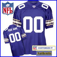 Minnesota Vikings RBK Style Authentic Alt Purple Jersey (Pick A Player)
