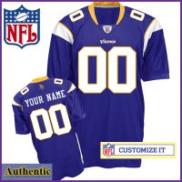 Minnesota Vikings RBK Style Authentic Home Purple Jersey (Pick A Player)