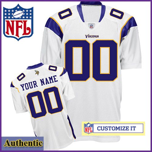 Minnesota Vikings RBK Style Authentic White Youth Jersey