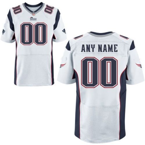 New England Patriots Nike Elite Style  White Away  Jersey (Pick A Name)