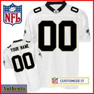 New Orleans Saints RBK Style Authentic White Youth Jersey