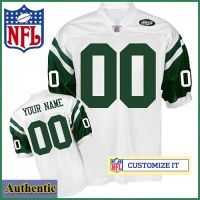 New York Jets RBK Style  Authentic White Youth Jersey