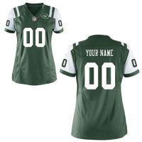 Nike Style Women's New York Jets Customized Home Team Color Green Jersey (Any Name Number)