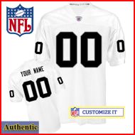 Oakland Raiders RBK Style Authentic White Jersey (Pick A Player)