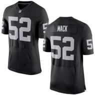 Oakland Raiders Nike Elite Style Home Black Jersey #52 MACK