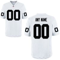Oakland Raiders Nike Elite Style Away White Jersey (Pick A Name)