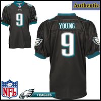 Philadelphia Eagles NFL Authentic Alt Black Football Jersey #9 Vince Young