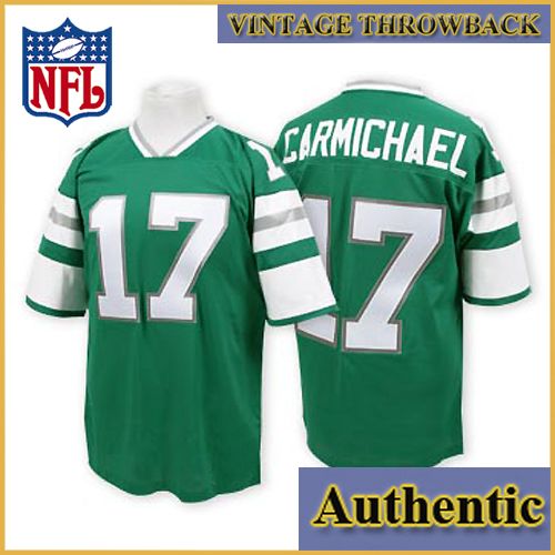 Philadelphia Eagles Authentic Style Throwback Green Jersey #17 Harold Carmichael