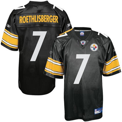 Pittsburgh Steelers NFL Black Football Jersey #7 Ben Roethlisberger