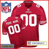 San Francisco 49ers RBK Style Authentic Home Red Jersey (Pick A Player)