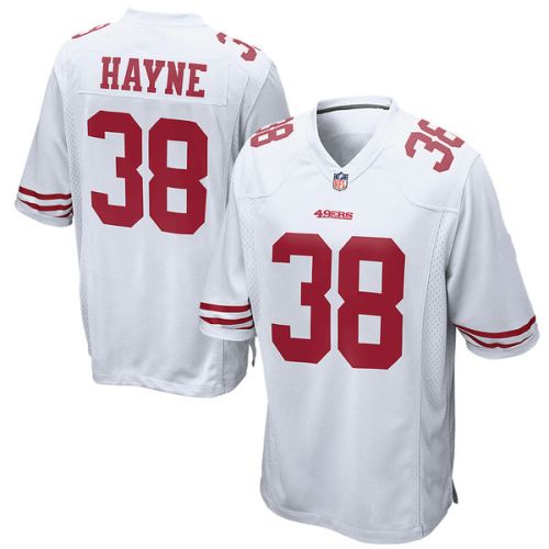 San Francisco 49ers Nike Elite Style Away White Jersey #38  Jarryd Hayne 