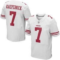 San Francisco 49ers Nike Elite Style Away White Jersey #7 Colin Kaepernick