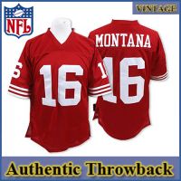 San Francisco 49ers Authentic Style Throwback Red Jersey #16 Joe Montana