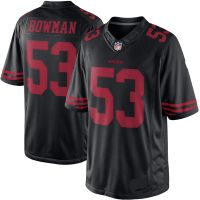 San Francisco 49ers Nike Elite Style Black Color Rush Jersey  Any Name Number