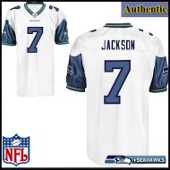 Seattle Seahawks NFL Authentic White Football Jersey #7 Tarvaris Jackson