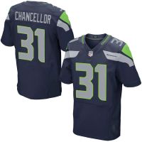 Seattle Seahawks Nike Elite Style Kam Chancellor #31 Home Blue Jersey