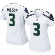 Nike Style Women's Seattle Seahawks Customized  White  Jersey (Any Name Number)