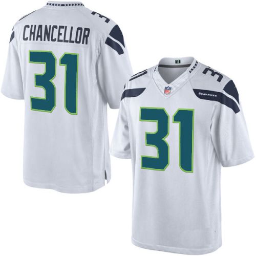 Seattle Seahawks Nike Elite Style Kam Chancellor #31 White Away Jersey