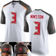 Tampa Bay Buccaneers Nike Elite Style  Away White Jersey #3 Winston 