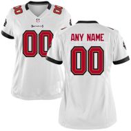 Nike Style Women's Tampa Bay Buccaneers Customized Away White (Any Name Number)