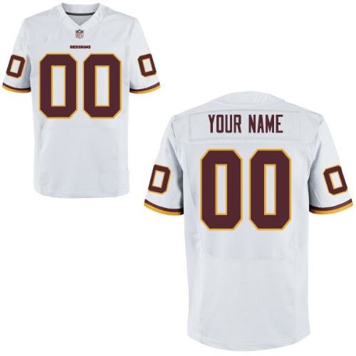 Washington Redskins Nike Elite Style White Jersey (Pick A Name)