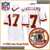 Washington Redskins Authentic Style Throwback White Jersey #17 Doug Williams