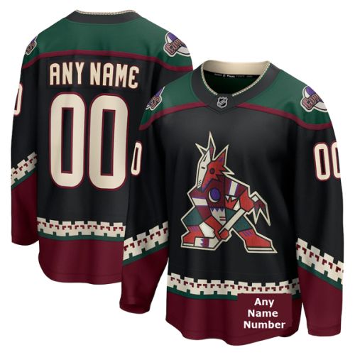 Arizona Coyotes NHL T21 Alt Black  Hockey Game Jersey