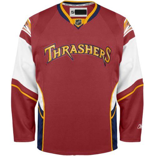 Atlanta Thrashers NHL Premium Crimson Hockey Game Jersey