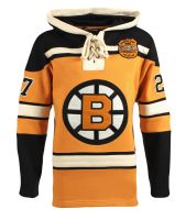 Boston Bruins Bobby Orr 1966 Training Camp Lace Hoodie Hockey Jersey