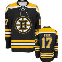 Boston Bruins Authentic Style Black Game Jersey #17 Milan Lucic