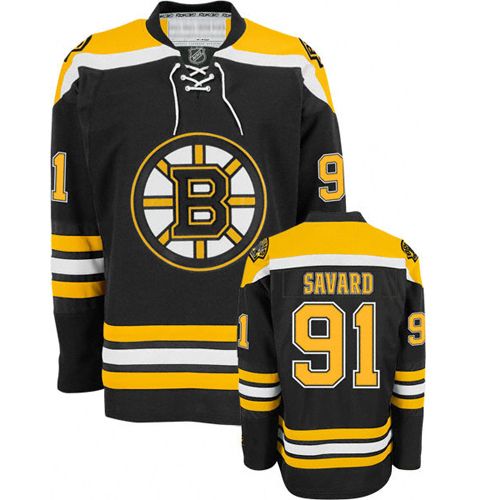 Boston Bruins Authentic Style Black Game Jersey #91 Marc Savard