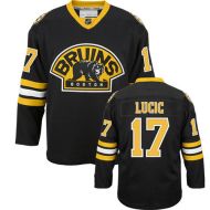 Boston Bruins Authentic Style Black Alt Game Jersey #17 Milan Lucic