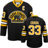 Boston Bruins Authentic Style Black Alt Game Jersey #33 Zdeno Chara