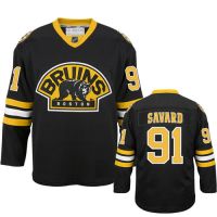 Boston Bruins Authentic Style Black Alt Game Jersey #91 Marc Savard