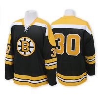 Boston Bruins Authentic Style Black Classic Game Jersey #30 Gerry Cheevers