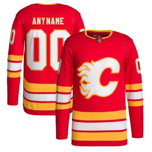 Calgary Flames NHL Premium Red T21 Hockey Game Jersey