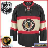 Chicago Blackhawks Authentic Style Black Third Jersey (Customized or Blank)