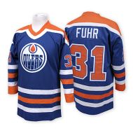 Edmonton Oilers Authentic Style Royal Blue Classic Game Jersey #31 Grant Fuhr