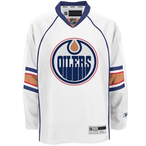 Edmonton Oilers NHL Premium White Hockey Game Jersey