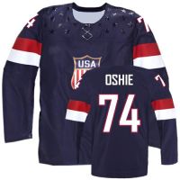 Team USA 2014 Sochi Winter Olympics #74  TJ Oshie Blue Jersey (Any Size)