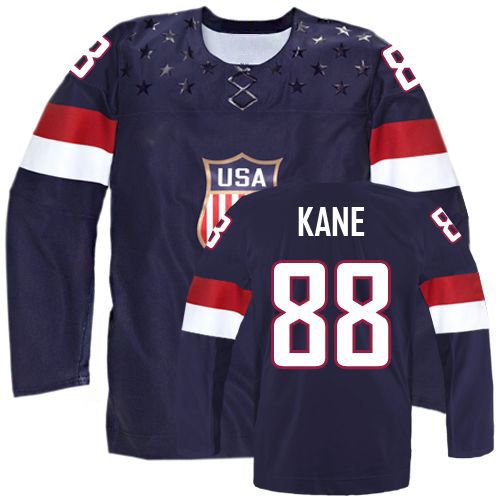 Team USA 2014 Sochi Winter Olympics #88  Patrick Kane Blue Jersey (Any Size)