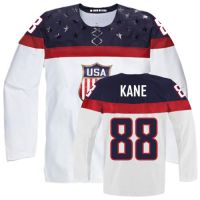 Team USA 2014 Sochi Winter Olympics #88  Patrick Kane White Jersey (Any Size)