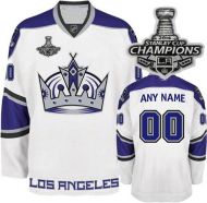 LA Kings Jersey Customized 2014 Stanley Cup Champions Third White Jersey (Custom or Blank)