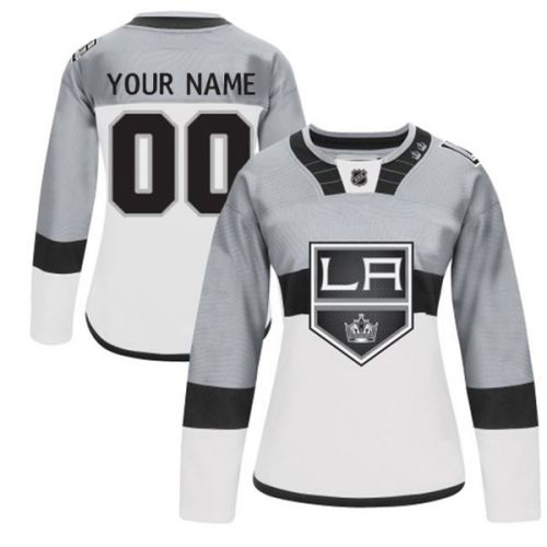 Ladies Los Angeles Kings Custom White 2015 Stadium Series Jersey 