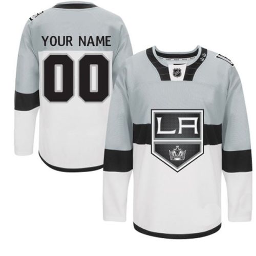 Men's Los Angeles Kings Custom White 2015 Stadium Series Jersey